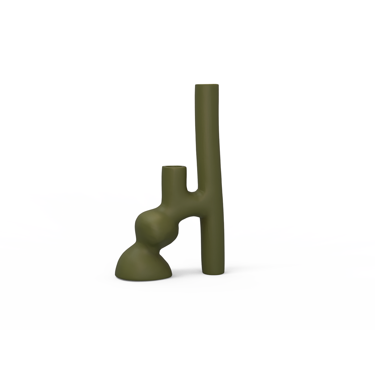 candelabroceramica_doble_verde